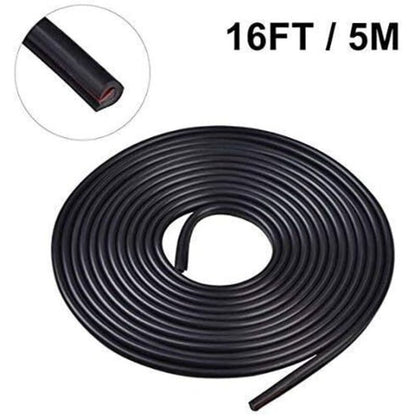 Car Door Edge Protector Rubber Strip Anti-Scratch, 5M Car Door Protector Compatible with Most Vehicles V1188-YG516-10155-1