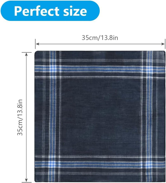 Men's Cloth Handkerchiefs, 24 Pcs Cotton Handkerchiefs for Men, Traditional Handkerchief for Men, 36 cm x 36 V1188-YGAMZ-00777-1