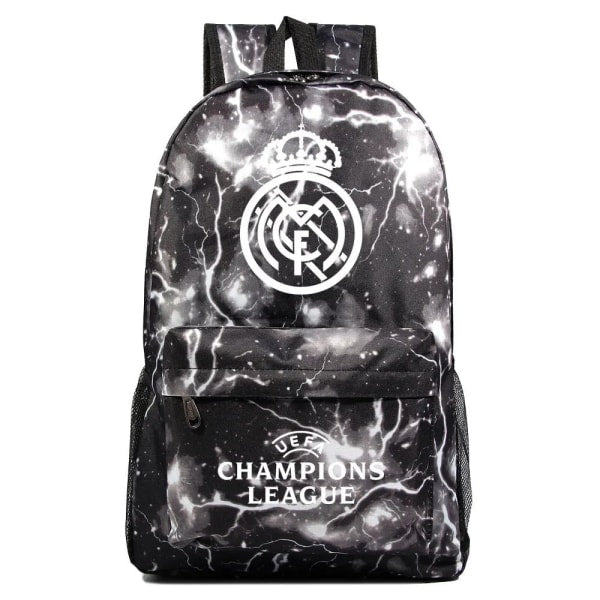 Graffiti Real Madrid Uefa Champions League shoulder bag fan backpack student school bag storage bag V1188-YGF51-01304-1
