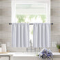 White Blackout Short Curtains 2 pieces 132x46cm V1188-YGFN51-00459-5