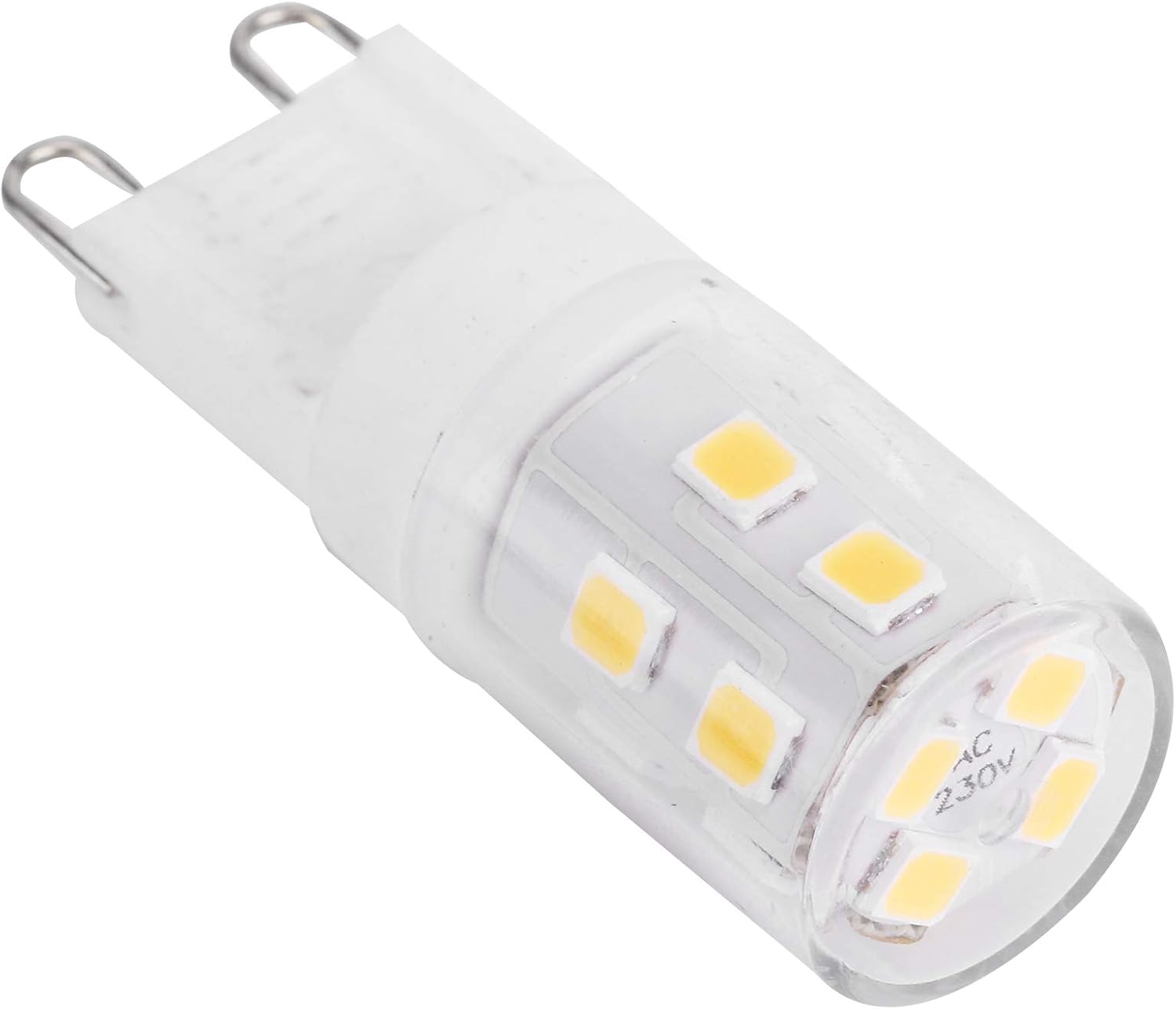 G9 LED Bulbs 2W 16-LED Mini Light Bulbs, Dimmable, Energy Saving Equivalent 30W Halogen, 10pcs, Ceramic Base, V1188-YGM-00455-1