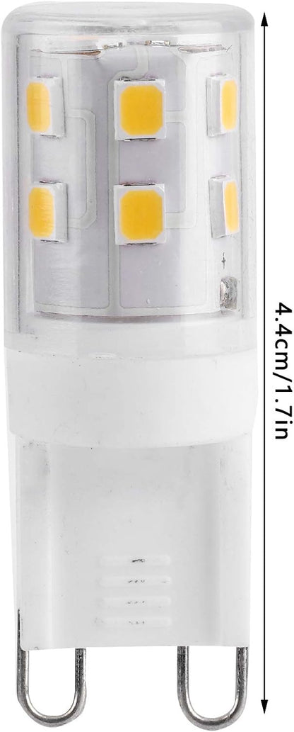 G9 LED Bulbs 2W 16-LED Mini Light Bulbs, Dimmable, Energy Saving Equivalent 30W Halogen, 10pcs, Ceramic Base, V1188-YGM-00455-1