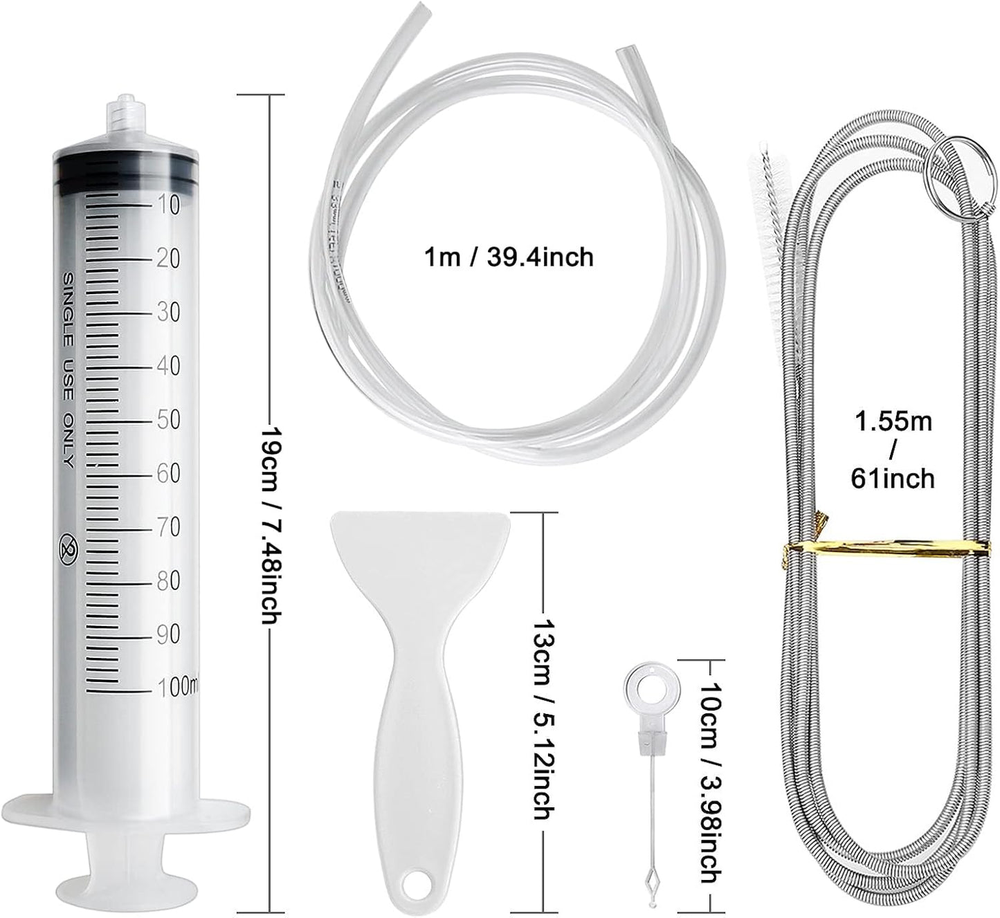 8pcs Refrigerator Drain Hole Cleaning Set Compatible with Refrigerators V1188-YI05-938-1