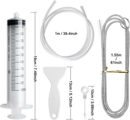 8pcs Refrigerator Drain Hole Cleaning Set Compatible with Refrigerators V1188-YI05-938-1