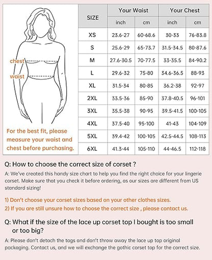 Corset Tops for Women Black XS Lace Bustier Push Up Bodysuit Shapewear V1188-YSJ05-146-1