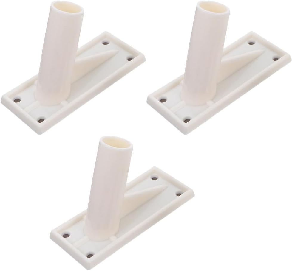 3pcs Flag Pole Holder Wall Mount Flag Stand Flag Pole Mounting Bracket Self Adhesive Flag Pole Mount Plastic V1188-YT-A-1059