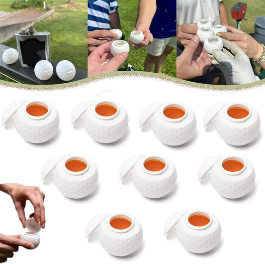 Golf Shots - Golf Ball Shaped Shot Glass, Golf Ball Shot Glasses,1.5oz Cool Golf Ball Shot Glass,for Golf V1188-YT-A-1342
