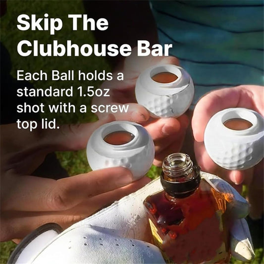 Golf Shots - Golf Ball Shaped Shot Glass, Golf Ball Shot Glasses,1.5oz Cool Golf Ball Shot Glass,for Golf V1188-YT-A-1342