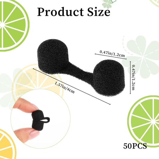 50Pcs Nose Plug Filter, Disposable Nose Dust Filters, Bulk Softness Sponge Nostril Filters, Nose Plug for V1188-YT-A-1387