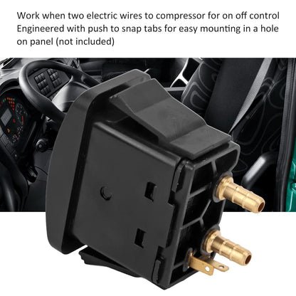 Air Spring Activation Switch Electric Cab Seat Valve Switch Paddle Type Push to Snap Tab ON Off ON Compressor V1188-YT-A-140