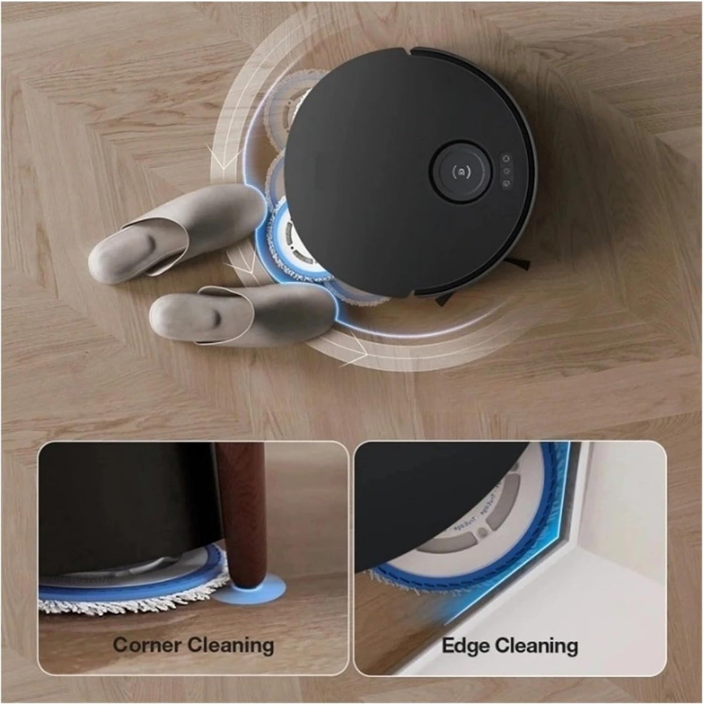 Mop Mount , Compatible for ECOVACS T30S Combo/Pro , Mop Kit Mopping Plate Robot Vacuum Cleaner Accessory V1188-YT-A-1800