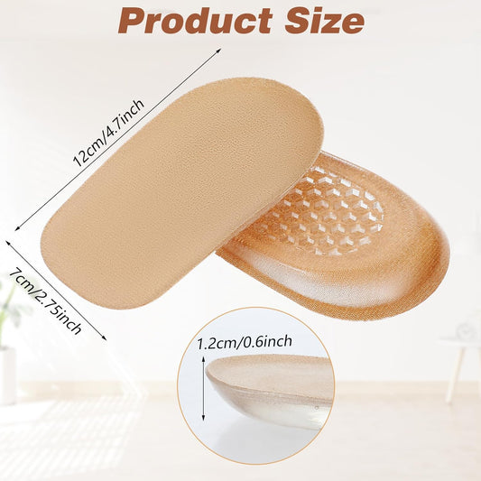 Heel Lifts, Gel Shoe Lifts for Uneven Legs 0.47 Inch Heel Lifts for Leg Length Discrepancy Soft Height V1188-YT-A-807