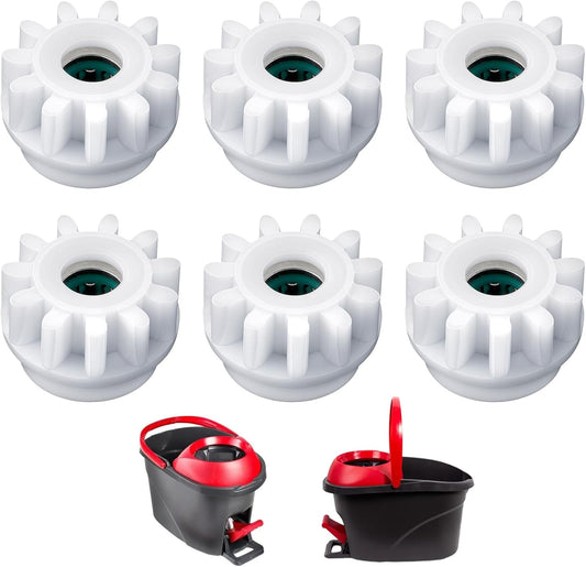 6Pcs Spin Mop Replacement Parts, Spin Mop Bucket Clutch Bearing Gear Replacement Compatible with Ocedar, One V1188-YT-A-840