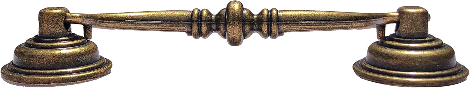 10 Pack 4.25"Hole Center Shabby Chic Drawer Pulls Handles Antique Bronze Kitchen Cabinet Drop Bail Pulls V1188-YT-A-884