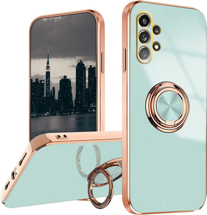 Compatible with Samsung Galaxy A32 5G Green Case, 360 Magnetic Protection Shockproof Car Holder Case V1188-YU108-04915-1