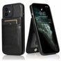 iPhone 13 Case with Card Holder Retro V3 6CK Black V1188-YU108-05497-1