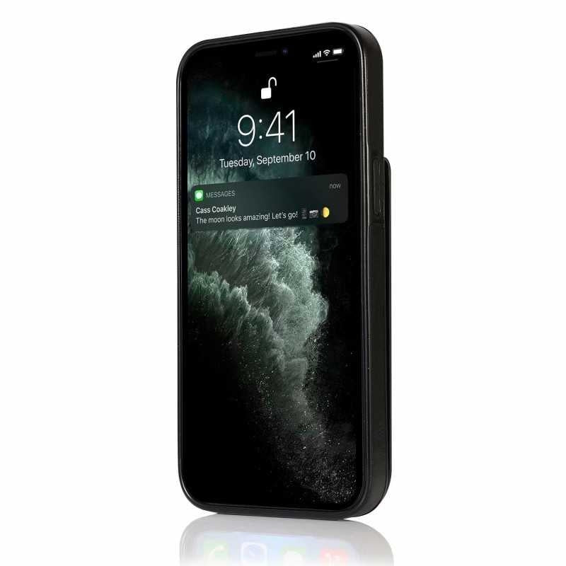 iPhone 13 Case with Card Holder Retro V3 6CK Black V1188-YU108-05497-1