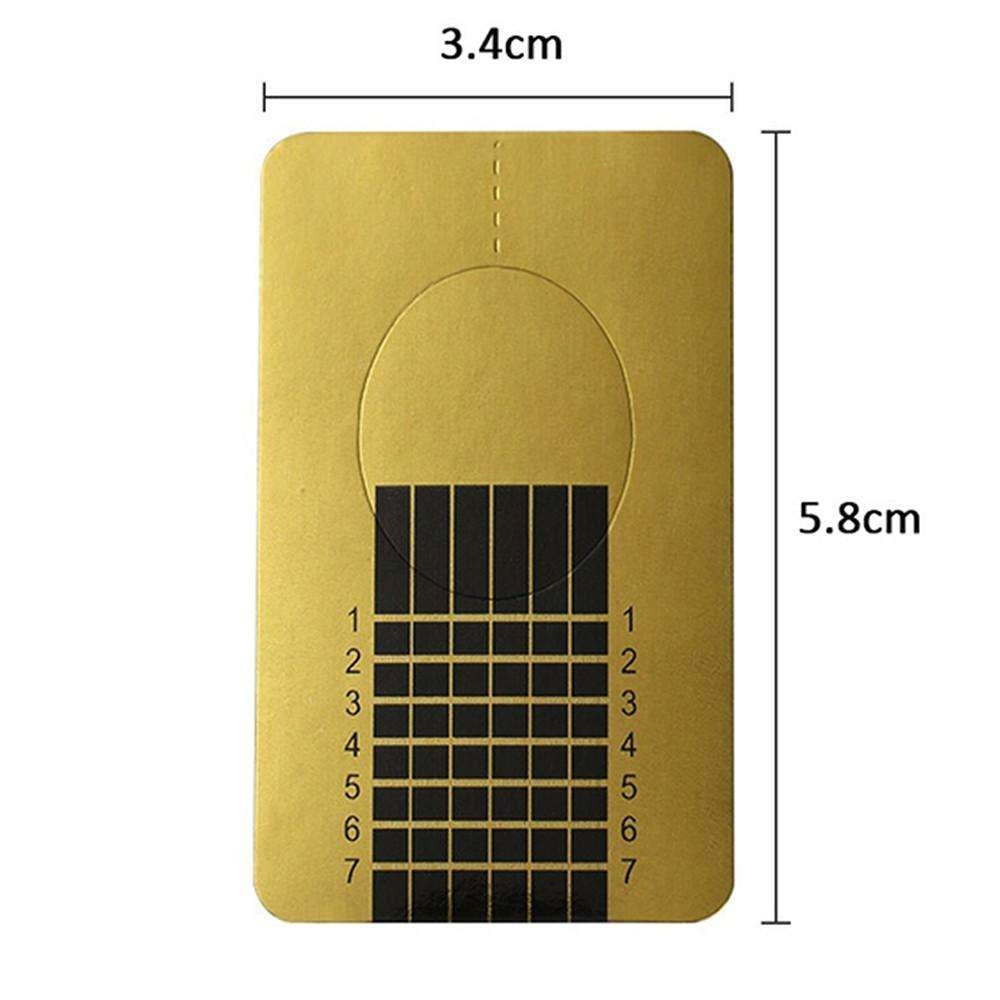Gold Nail Templates 500 pcs Nail Forms - Compatible with Professional Nail Art V1188-YU108-05629-1