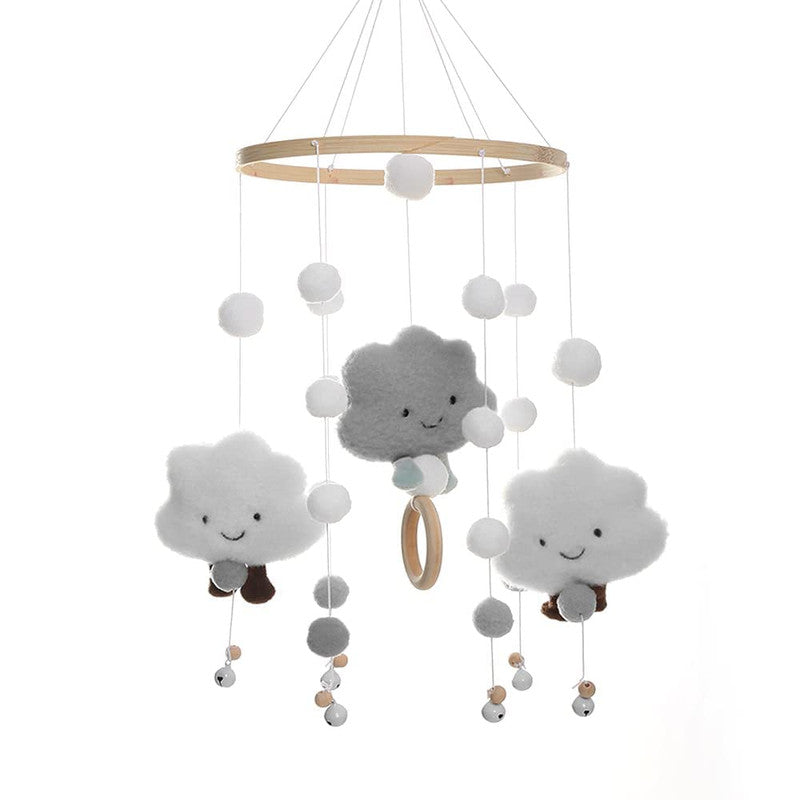 Baby Crib Mobile Music Box Pendant Clock Bedside Safe Toy for Infants, Compatible with YUX, Gray V1188-YU108-05644-2