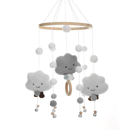 Baby Crib Mobile Music Box Pendant Clock Bedside Safe Toy for Infants, Compatible with YUX, Gray V1188-YU108-05644-2