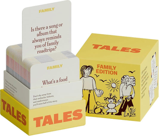 TALES Family Edition 150 Conversation Cards for Adults Teens Kids Compatible with Braun Gifts Holidays V1188-YU108A-0010253-1