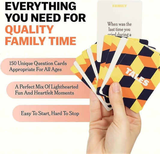 TALES Family Edition 150 Conversation Cards for Adults Teens Kids Compatible with Braun Gifts Holidays V1188-YU108A-0010253-1