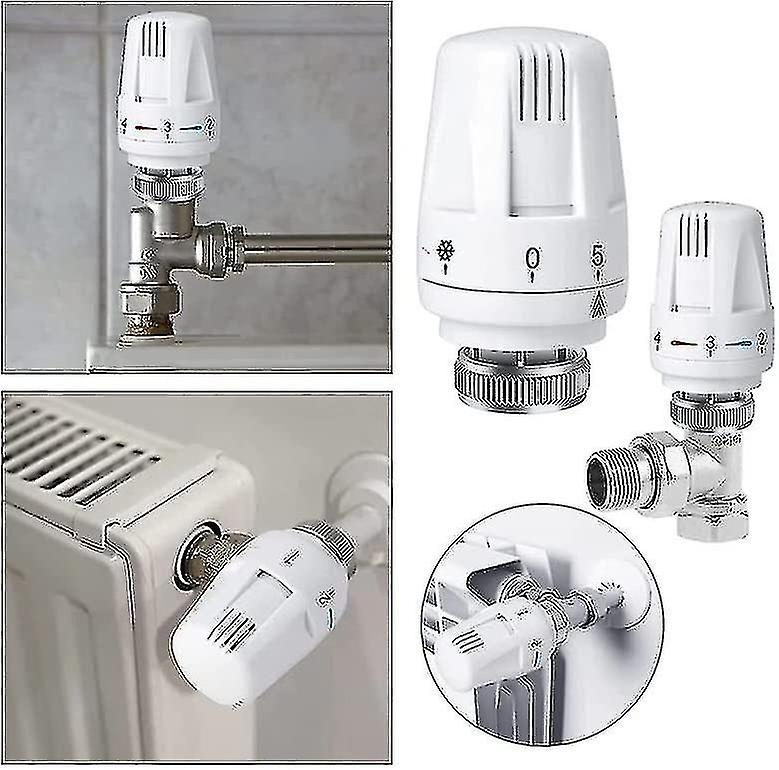 Thermostatic Head Replacement Compatible with M 30 X 1.5 Radiator Valve 4 Parts Antifreeze V1188-YU108C-01427-1