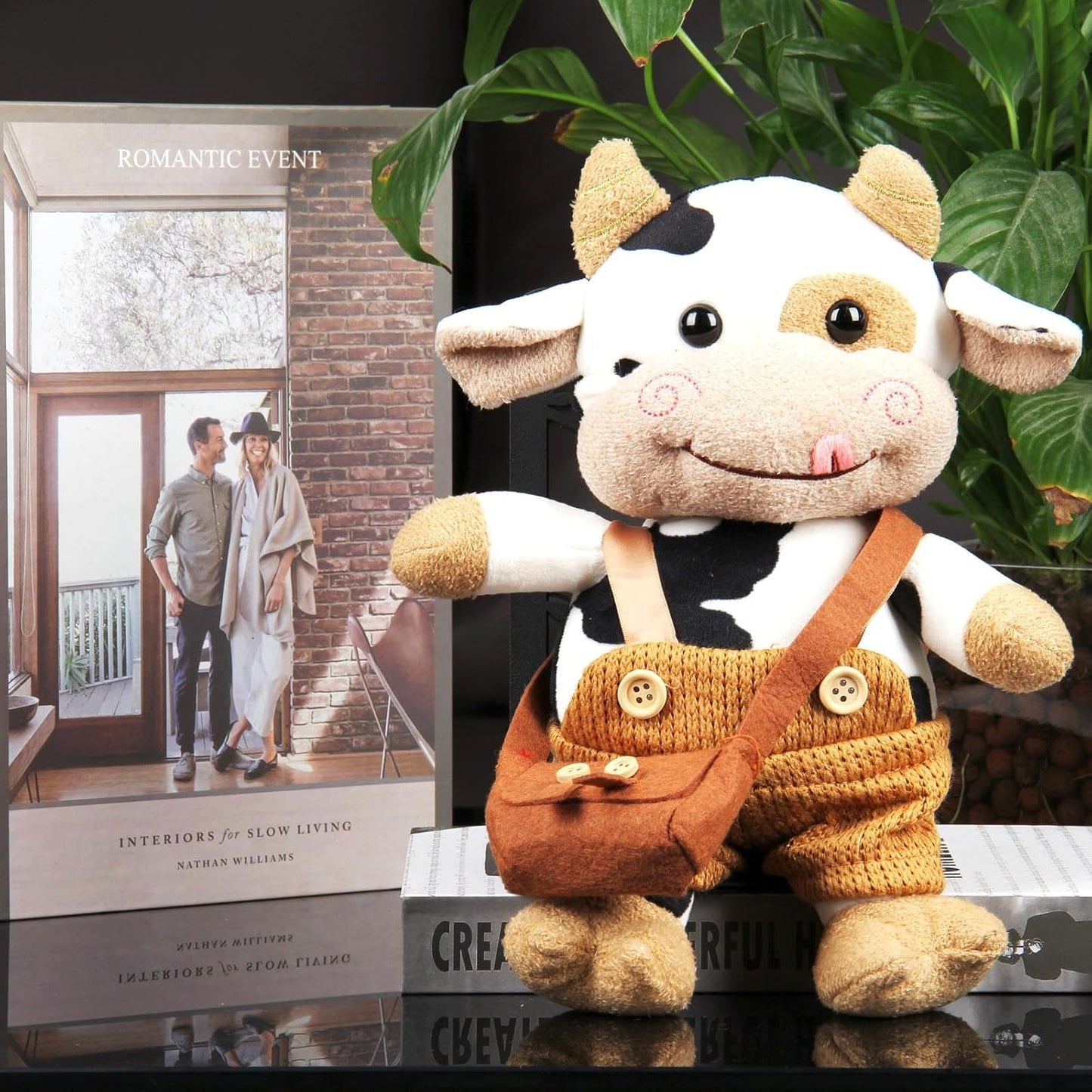 Brown Cow Plush Toy 30cm Soft Hug Pillow V1188-YU108C-03471-1