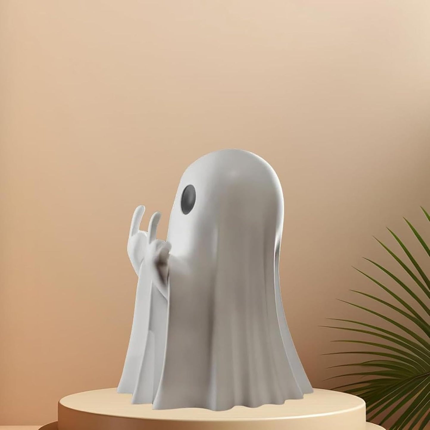 Creative Resin Middle Finger Ghosts Halloween Decorations 8CM Crafts Bat Ghost Compatible with Spranks Garden V1188-YU1688-00098-17