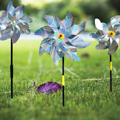 Reflective Scarecrow Wind Spinner Silver 2-pack V1188-YU46-00553-2