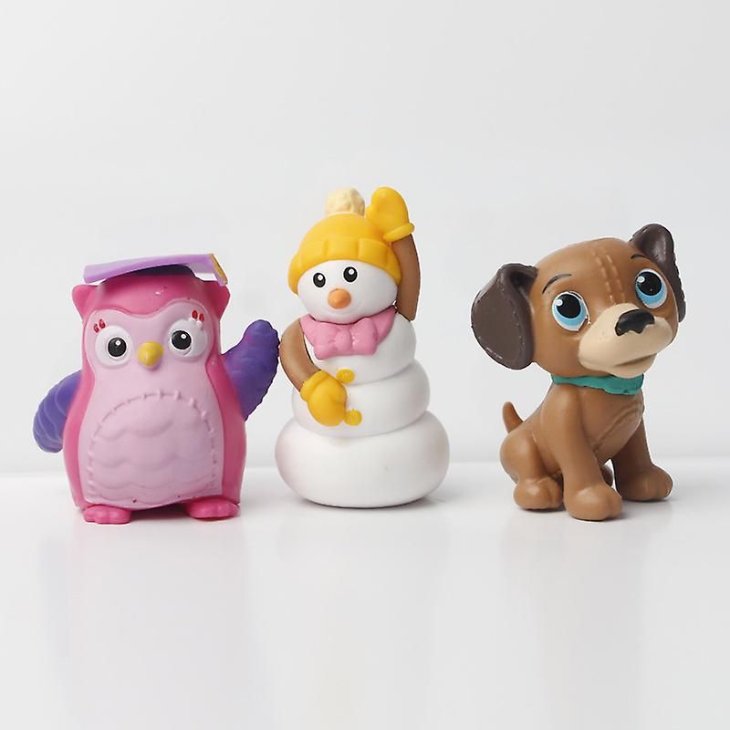 Doc McStuffins Toys 12pcs Set Figures with Lambie Hallie Chilly Dolls Compatible with Disney V1188-YUC108-12306-1
