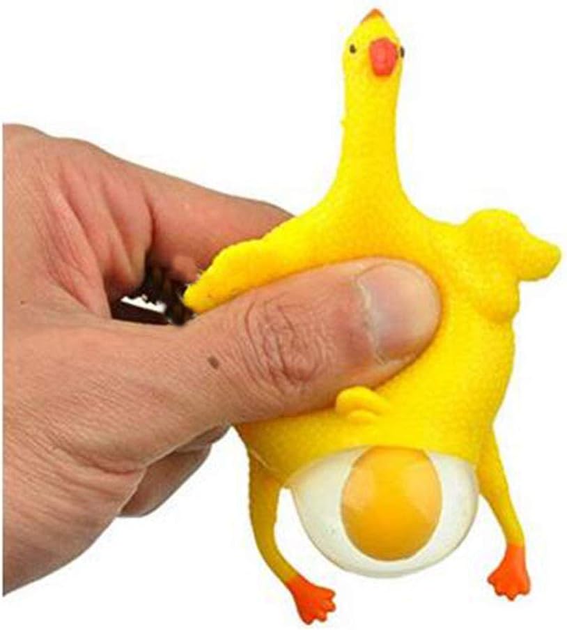 Stress Relief Squeeze Toy Laying Hen Ventilation Chicken Keychain, Trick Yux Compatible V1188-YUC108-14757-1