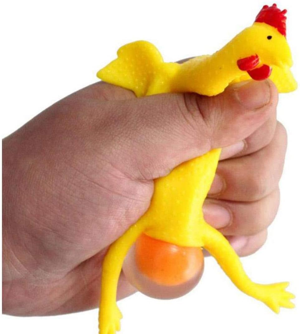 Stress Relief Squeeze Toy Laying Hen Ventilation Chicken Keychain, Trick Yux Compatible V1188-YUC108-14757-1