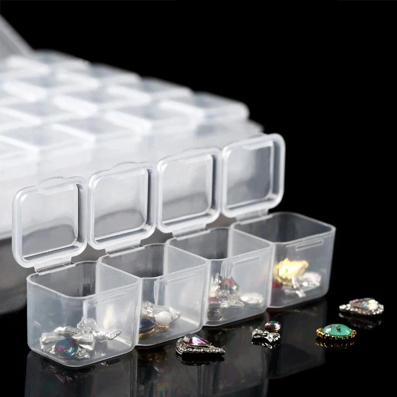 2-pack - Bead Storage 56 Compartments for Diamond Painting - Diamond Painting Transparent Transparent V1188-YUF-15130-1