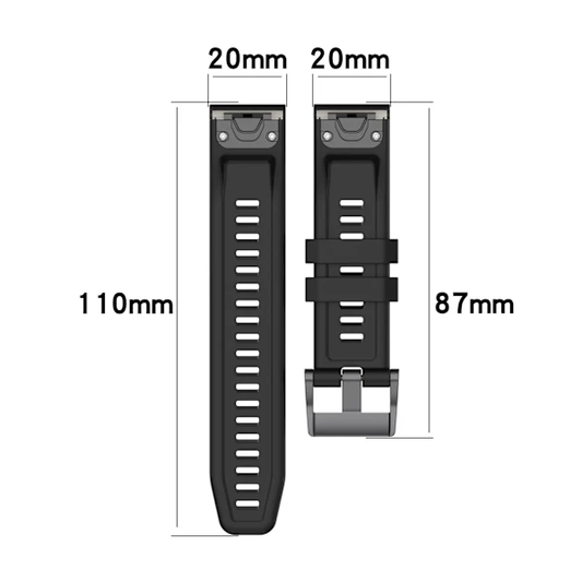 26mm Silicone Strap for Garmin fenix 7X 7 7S 6X 6 Pro 6S 5 5X Plus Smartwatch Bracelet for Garmin Descent V1188-YUF-16997-1