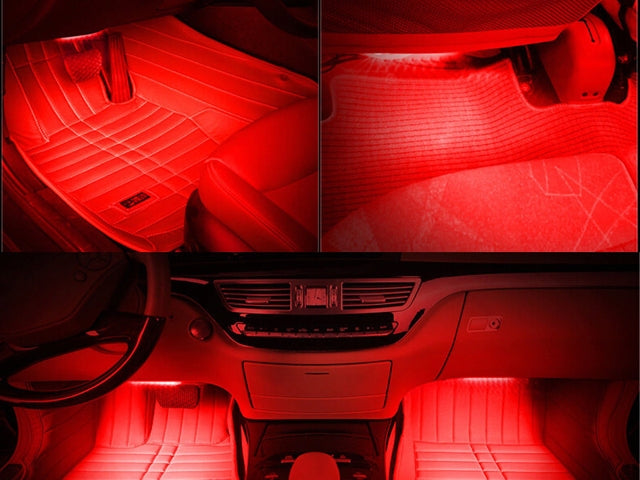 T10 w5w Canbus Red 4-pack LED bulbs 12v / 24v Red Red V1188-YUF-17645-1