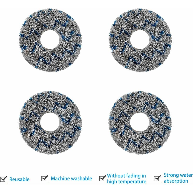 Ecovacs Filter Brush Cloth Replacement Accessory Kit 15 Pieces Compatible with DEEBOT T20 T10 X1 Omni Turbo V1188-YUMANO-01577-1