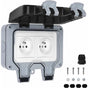 Outdoor IP66 Waterproof Double Power Socket 16A V1188-YUMANO-02274-1