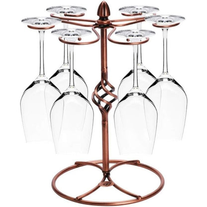 Wine Glass Rack Holds 6 Compatible with Drying Storage 1pc V1188-YUMANO-02292-1