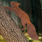 Tree Squirrel - Metal Garden Decoration - 30 cm - Natural Rust Patina V1188-YUMANO-09931-1
