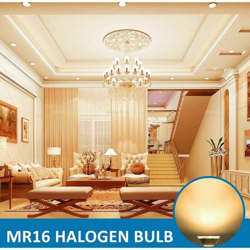 MR16 Halogen Spot Lamp 35W 12V GU5.3 Bulbs 6-Pack V1188-YUMANO-14682-1