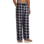 Men's Pajama Pants with Pockets, Soft Flannel Plaid Pajama Pants for Sleep M Gray V1188-YUUY46-30004-14