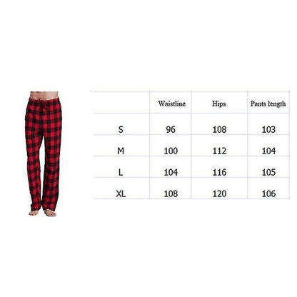 Men's Pajama Pants with Pockets, Soft Flannel Plaid Pajama Pants for Sleep M Gray V1188-YUUY46-30004-14