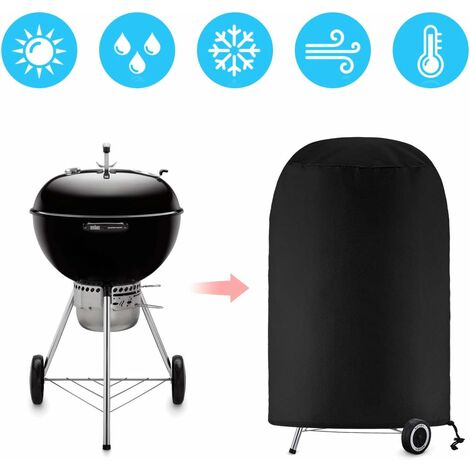 Grill cover, round grill cover, grill cover tarpaulin, grill cover tarpaulin waterproof anti-UV protection V1188-YUYUF-50200-1