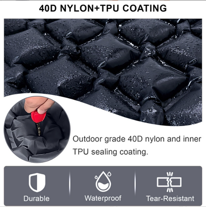 Self-Inflating Camping Mattress Compact Olive Green Lightweight Thick Inflatable Mat Compatible with Double V1188-YUYUF-7700464-1