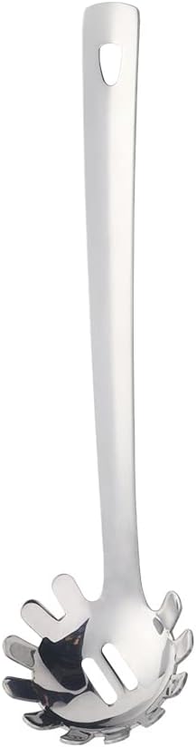 Stainless Steel Pasta Spoon: Spaghetti Server Fork & Noodles Ladle - Metal Pasta Claw for Kitchen Cooking V1188-ZC-01-108