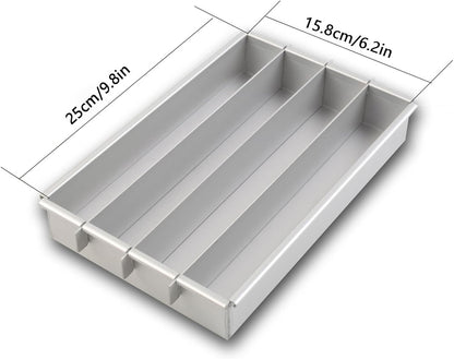 chrox Rectangle Cake Pan, Adjustable Battenberg Cake Mold Square, Multi-Function Cake Mold Baking Pans, Tool V1188-ZC-01-129