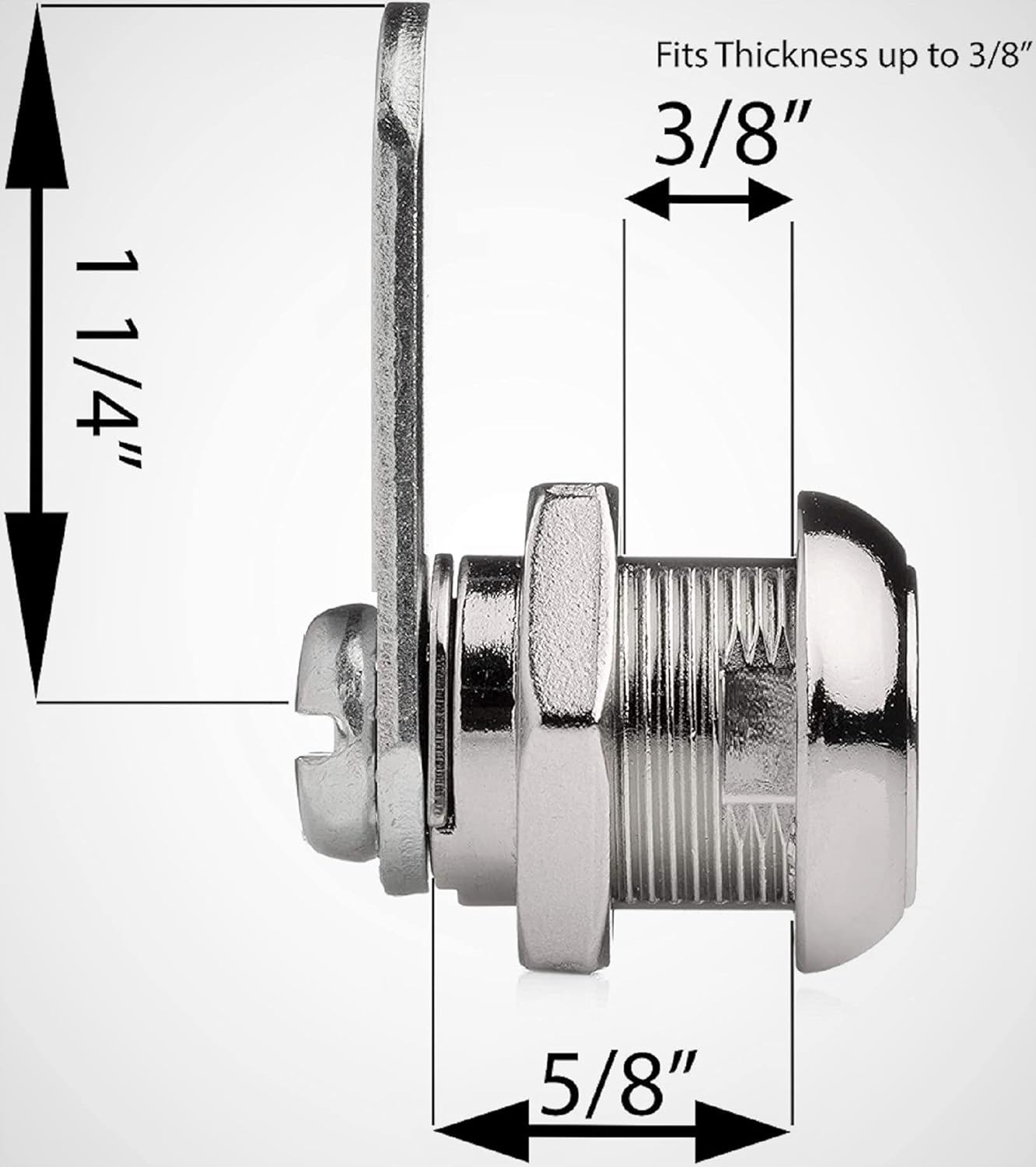Us General Cabinet Replacement Keyed Cabinet Locks Alike Keyed 3/4 Cylinder Cam Locks 5/8 inch Mailbox Lock V1188-ZC-01-32