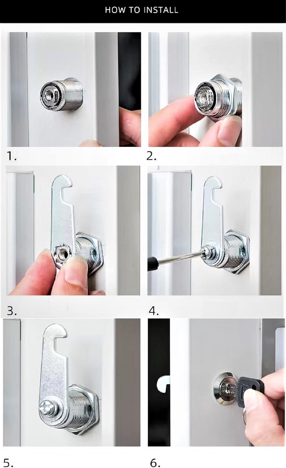 Us General Cabinet Replacement Keyed Cabinet Locks Alike Keyed 3/4 Cylinder Cam Locks 5/8 inch Mailbox Lock V1188-ZC-01-32