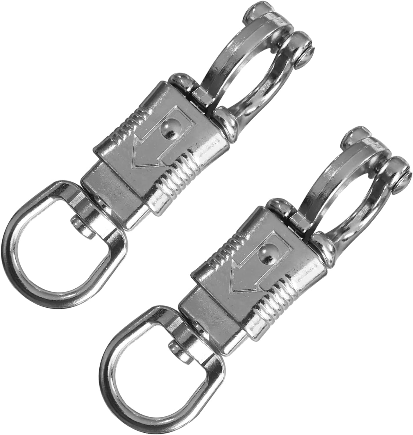 Ackron Panic Snap, Quick Release U-Type Snap Quick Release Clip Suitable for Lead Ropes Tie Offs Rotatable V1188-ZC-01-34